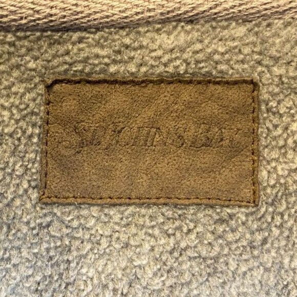 St. Johns Bay Mens 1/4 Zip Pullover Sweater By Sevenly Size 2XL Gray Fleece With - Picture 5 of 9